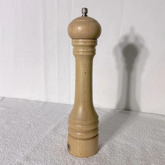 Vintage Trudeau 12” Blonde Wood Pepper  Grinder Pepper Mill - Picture 6 of 13